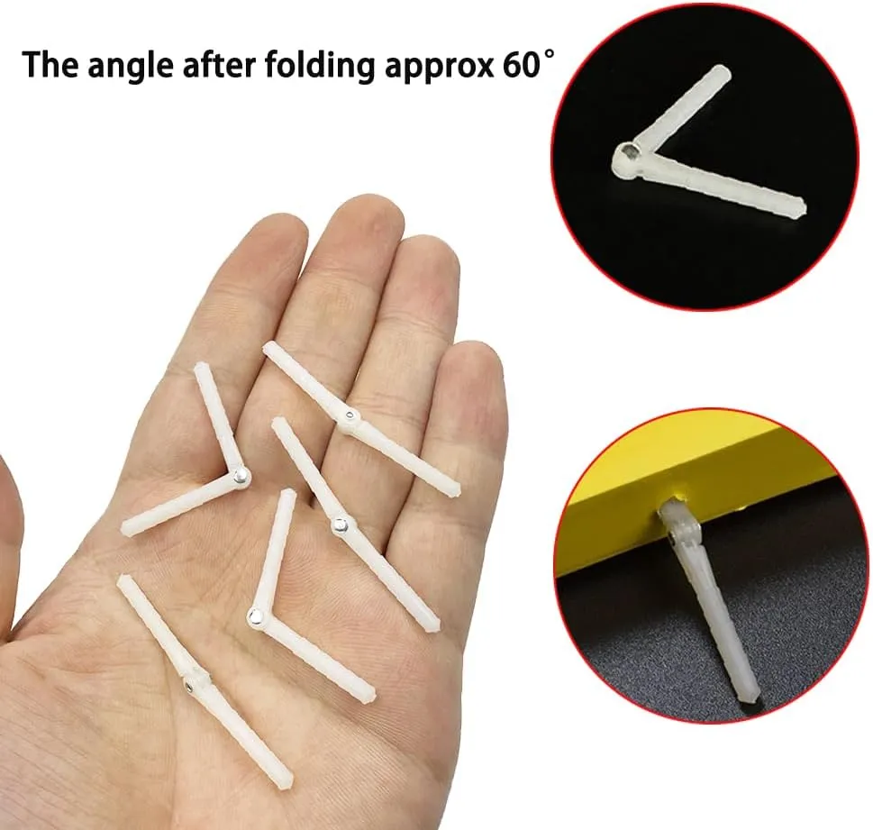 10PCS RC Airplane Plastic Pin Hinge for RC Plane Helicopter Aircraft DIY Model Plane Fix Wing Parts (2.5x43mm)