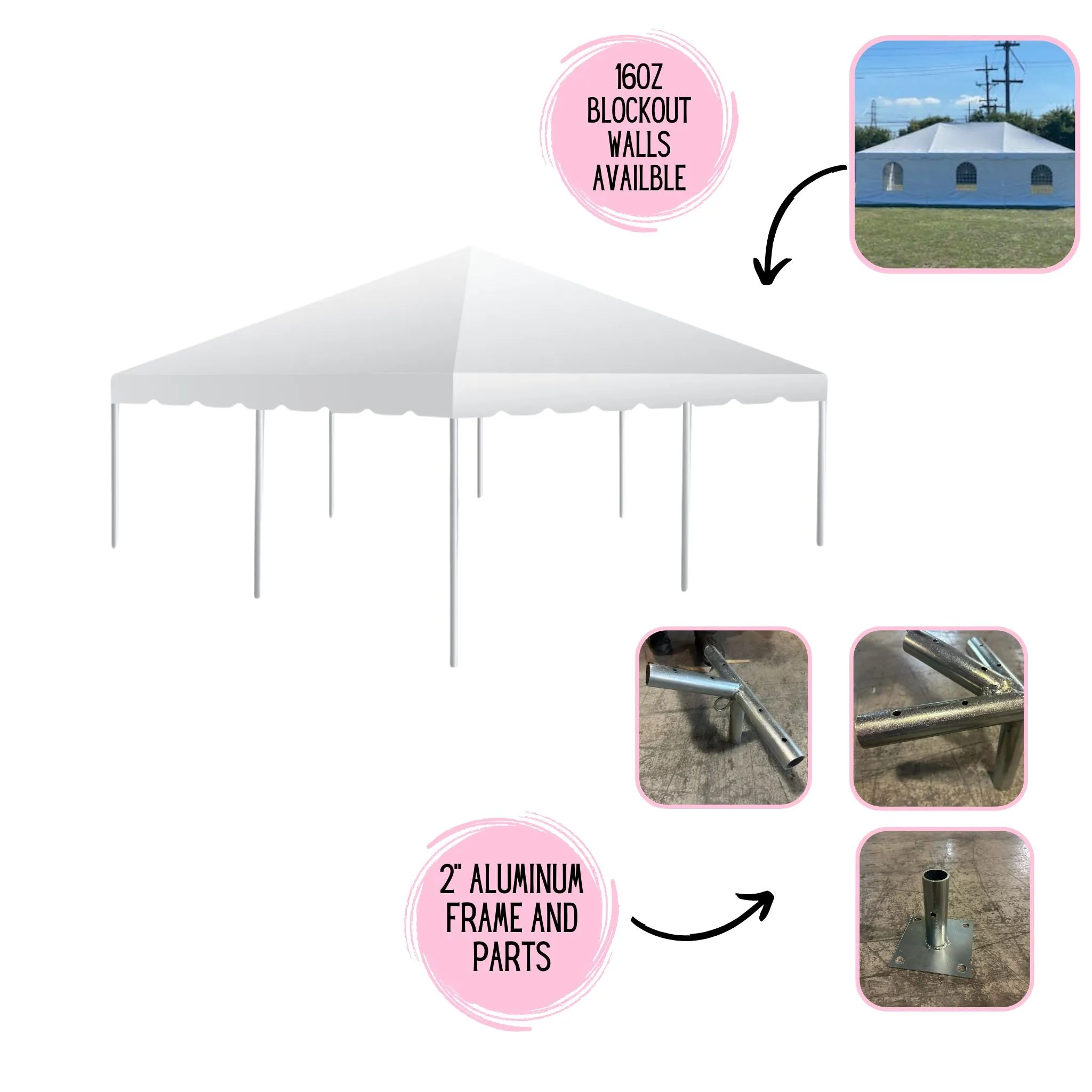 20x20 Compact Frame Tent