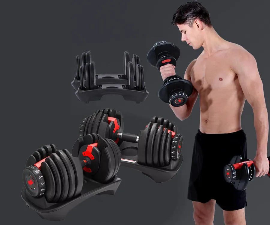 ADJUSTABLE DUMBBELL 52.5LB (SET OF 2) - AD01