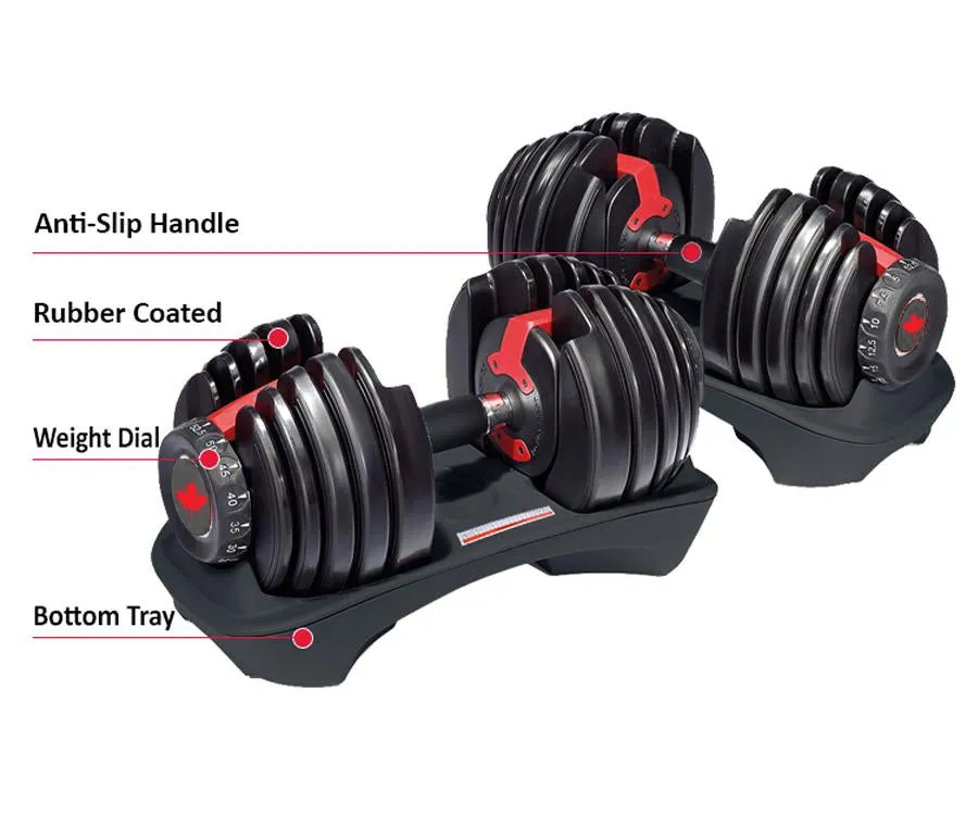 ADJUSTABLE DUMBBELL 52.5LB (SET OF 2) - AD01
