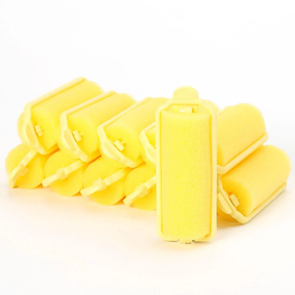 Annie Foam Rollers Medium 12 Count Yellow 1052