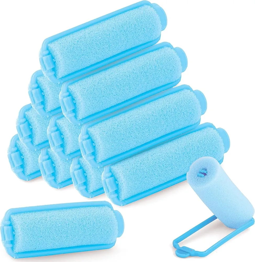 Annie Foam Rollers Small 14 Count Light Blue 1051