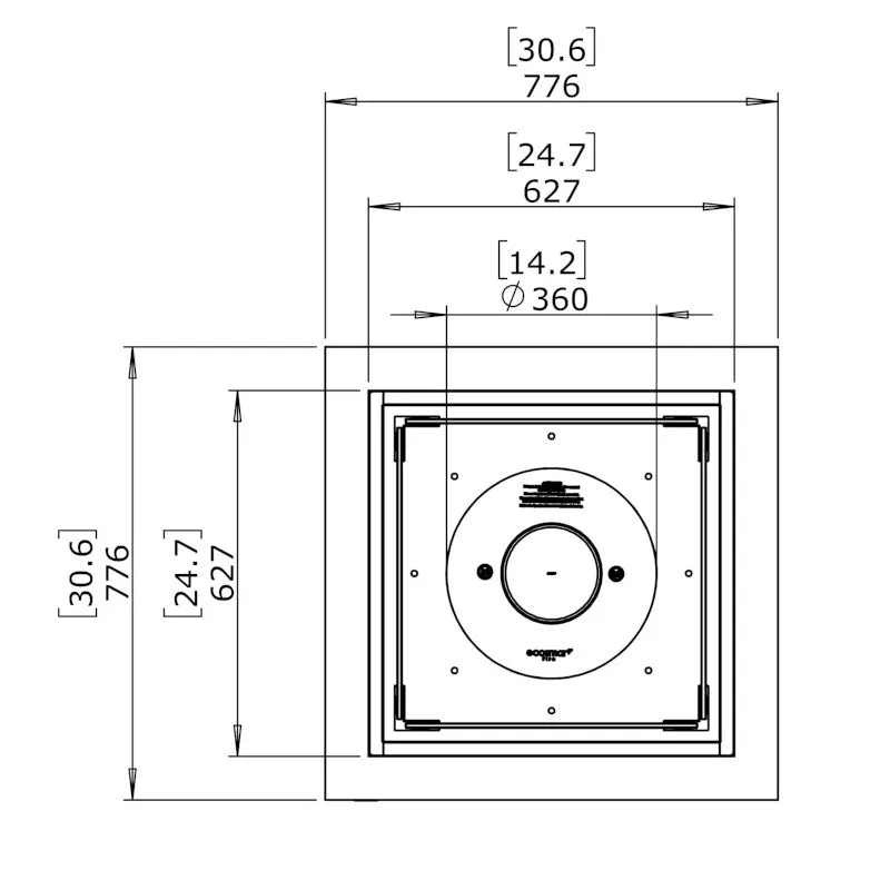 Base 30 Ethanol Fire Pit Table
