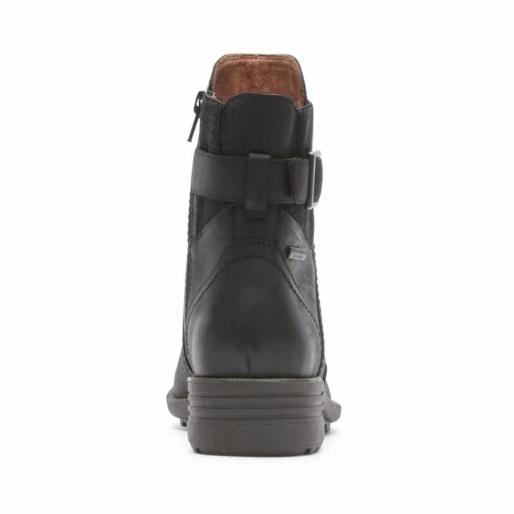 Cobb Hill Women's Brunswick Buckle Waterproof Boots- Black
