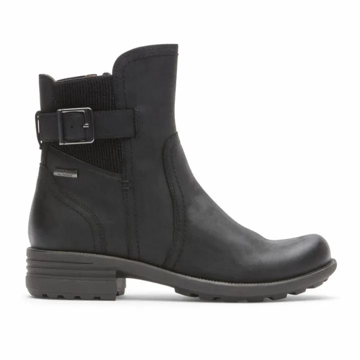 Cobb Hill Women's Brunswick Buckle Waterproof Boots- Black