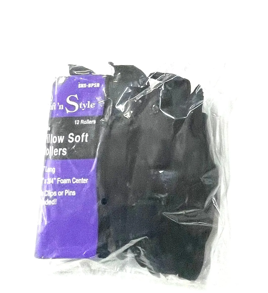 Foam Hair Rollers Snap On Sponge