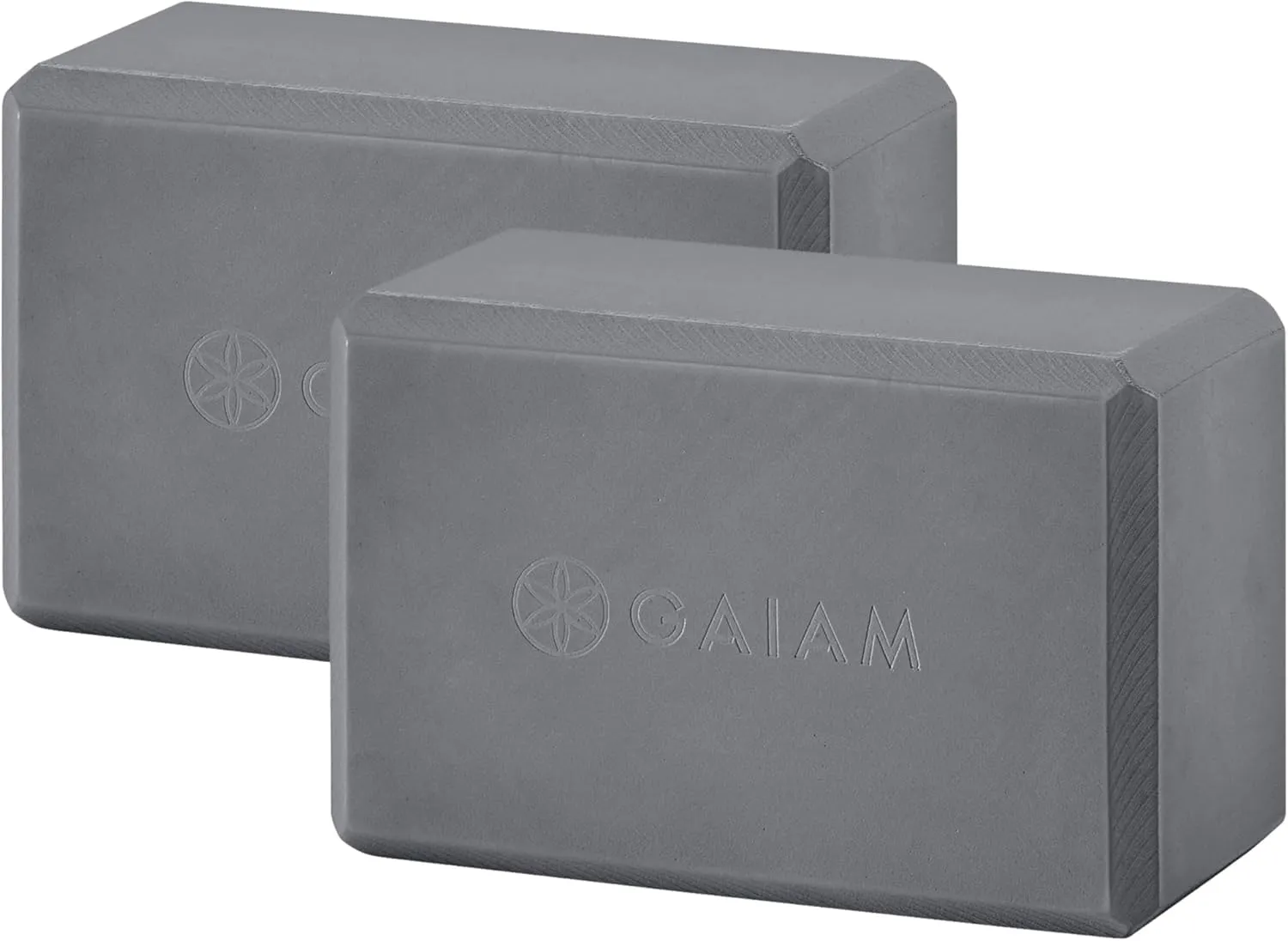 Gaiam Yoga Block - Supportive Latex-Free Eva Foam - Soft Non-Slip Surface with Beveled Edges for Yoga, Pilates, Meditation - Yoga Accessories for Stability, Balance, Deepen Stretches
