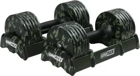 GR8FLEX Adjustable Dumbbells (Pair) 55 LB/ each