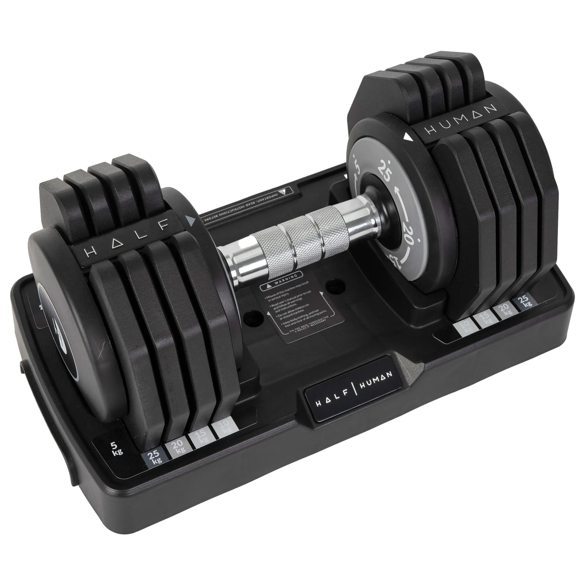 Half Human FID Weight Bench and 25kg Adjustable Dumbbells Power Set