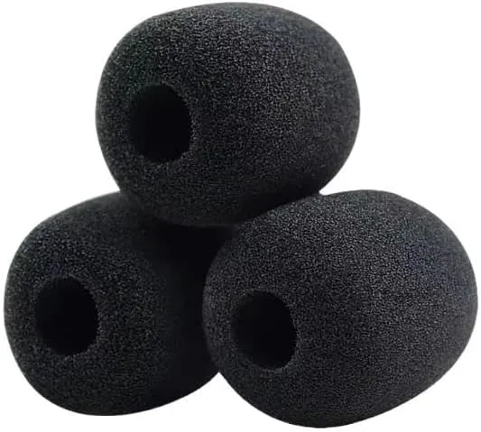 Headset Microphone Pop Filter Cover Replacement for SteelSeries Arctis 1/3 /5/7 /7X/ 7P/ 9X Pro Gaming Headset Mic Foam Cover (3 Pack)