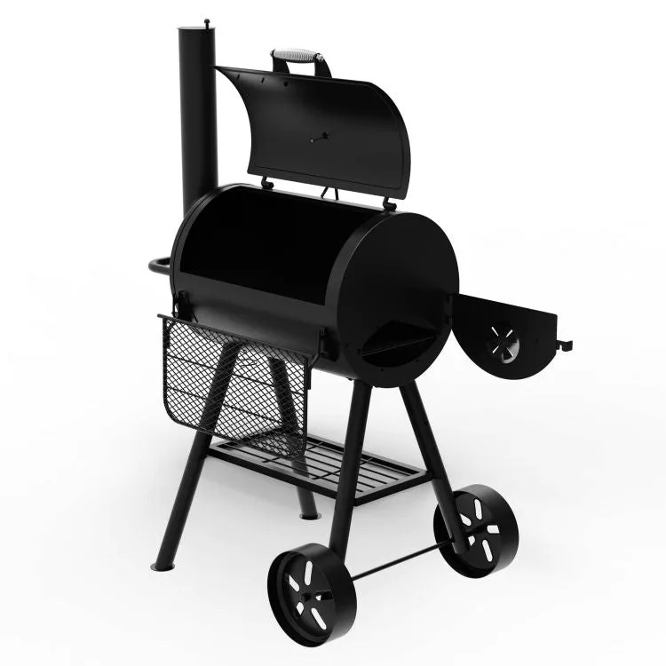 Heavy-Duty Compact Barrel Charcoal Grill