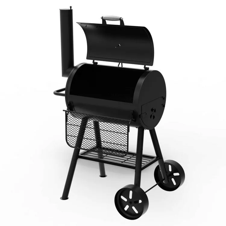 Heavy-Duty Compact Barrel Charcoal Grill