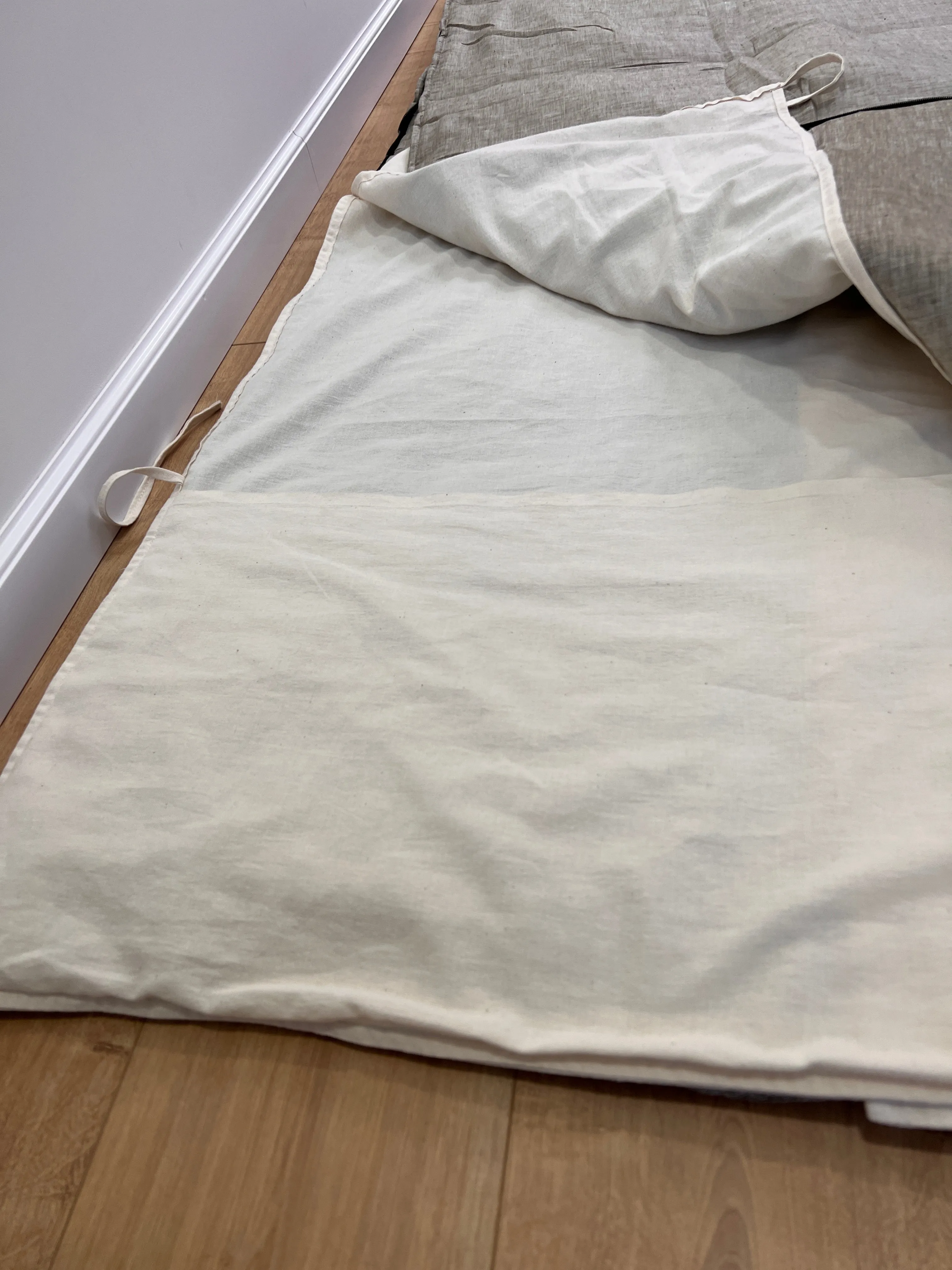 HEMP Single Sleeping Bag Liner for Camping Hiking Hostel Travel organic non-dyed hemp fabric custom made
