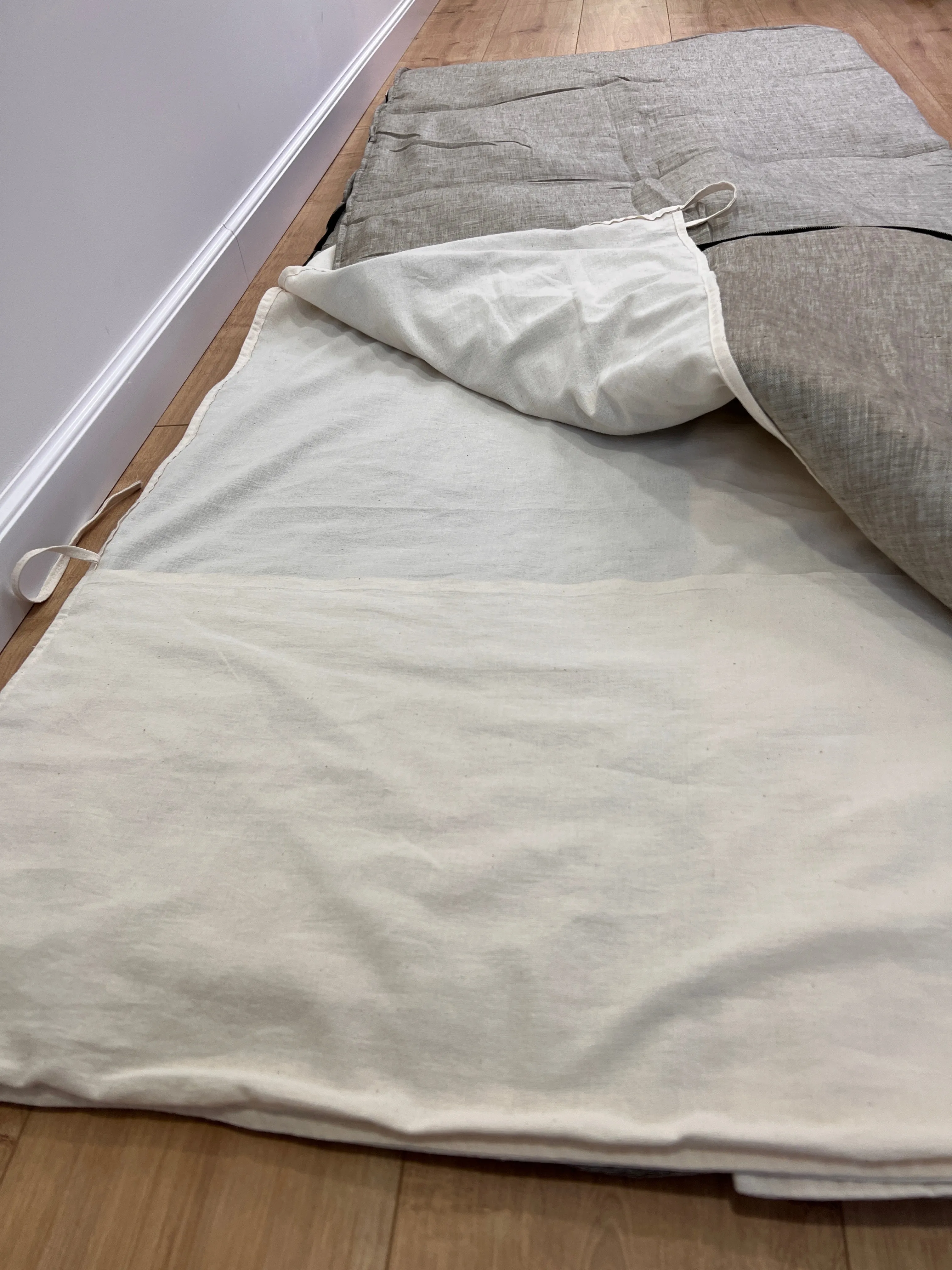 HEMP Single Sleeping Bag Liner for Camping Hiking Hostel Travel organic non-dyed hemp fabric custom made