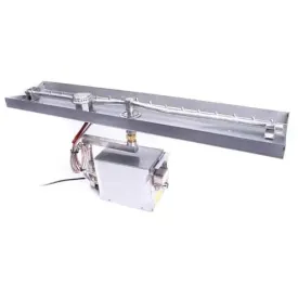 HPC Fire 121" x 8" Linear Interlink Pan Fire Pit Insert 121X8SSEI