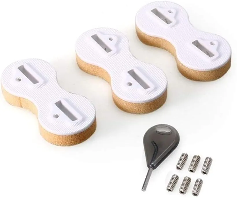 Inflatable Paddle Boards 3PCS Fin Box Plug Surf Fins Extra Fin Key 9MM Screws Set Surfboard Accessory Vacation Must Haves (Color : White)