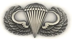 Insignia Depot US ARMY PARACHUTIST JUMP WING BASIC OXIDIZED SILVER OX FINISH