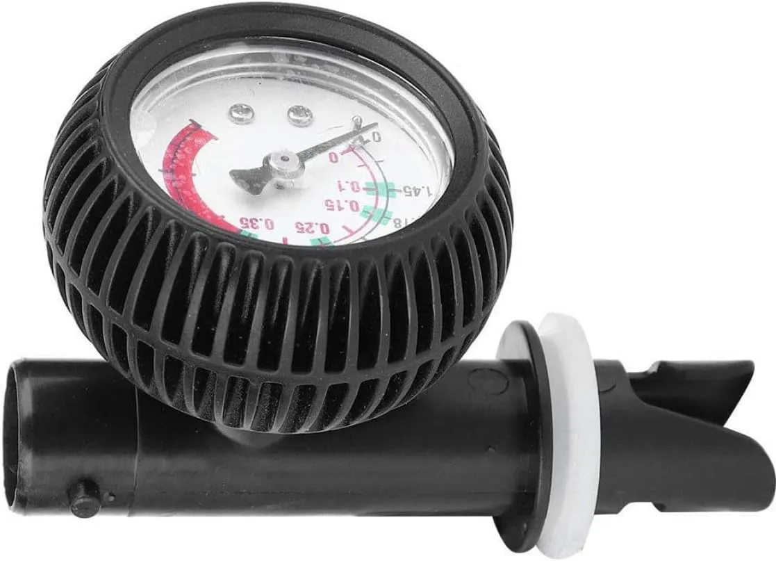 Kayak Barometer Air Pressure Gauge Tester Inflatable Boat Pressure Gauge for Inflatable Boat Surfboard Raft Surfing Tyre Inflator Pump