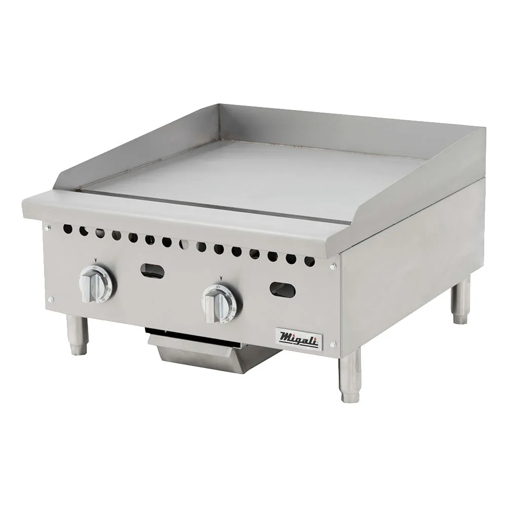 Migali C-G24T 24" Gas Griddle w/ Thermostatic Controls