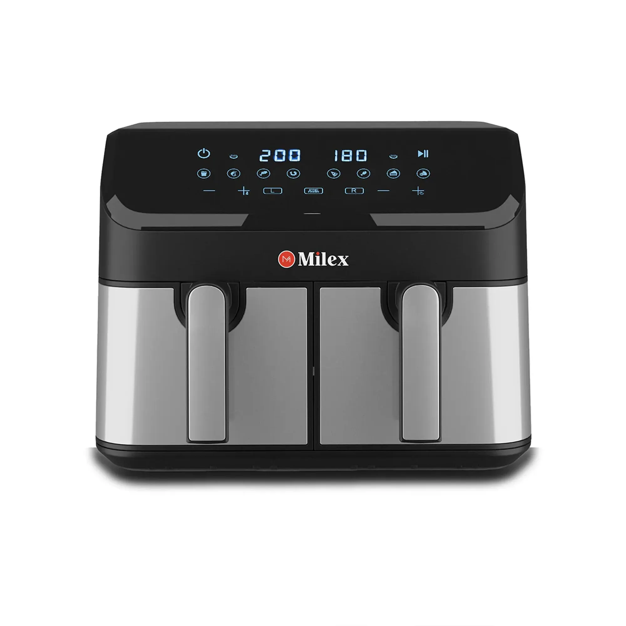 Milex 9Lt Dual Airfryer Silver