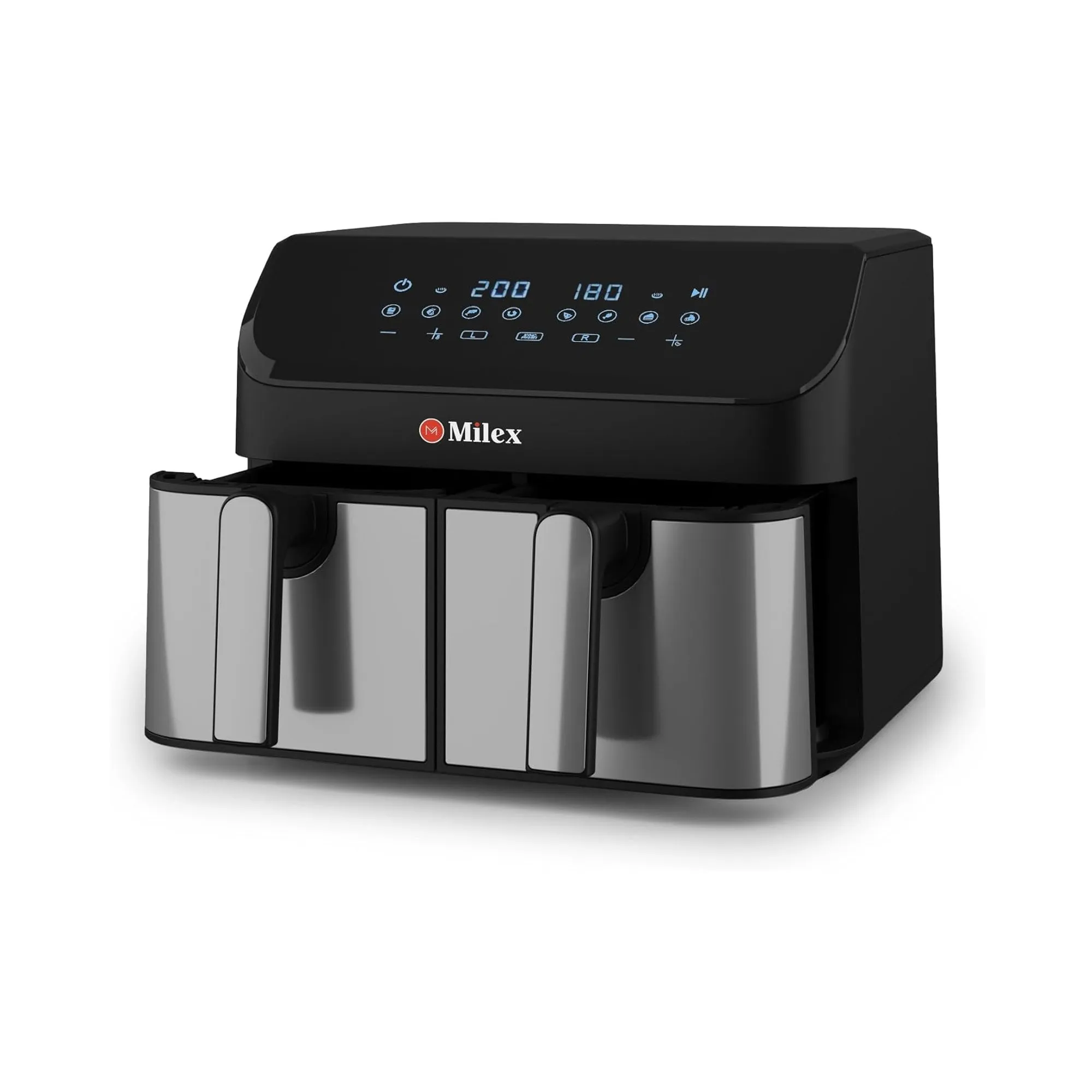 Milex 9Lt Dual Airfryer Silver