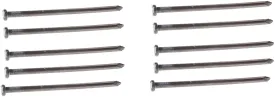 Peach Country Outdoor Heavy Duty Round Metal Landscape & Paver Edging Anchoring Stake, 10-Inch Length - Bright Spike Timber Nail, Tent Spikes, Camping, Trapping, Landscape