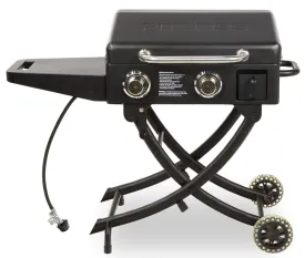 PIT BOSS Sportsman PB2BSPS Portable Gas Griddle with Legs, 18,000 Btu, Propane, 2-Burner :EA: QUANTITY: 1