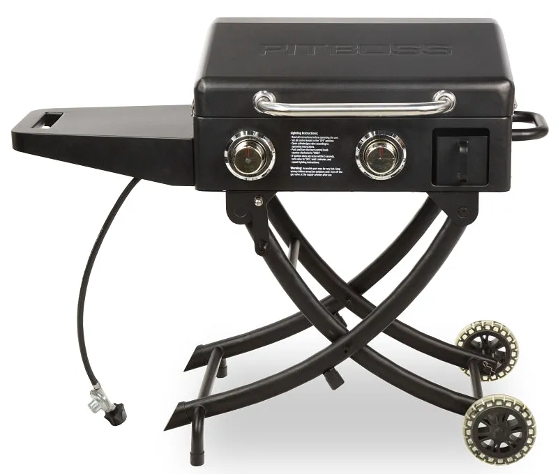 PIT BOSS Sportsman PB2BSPS Portable Gas Griddle with Legs, 18,000 Btu, Propane, 2-Burner :EA: QUANTITY: 1