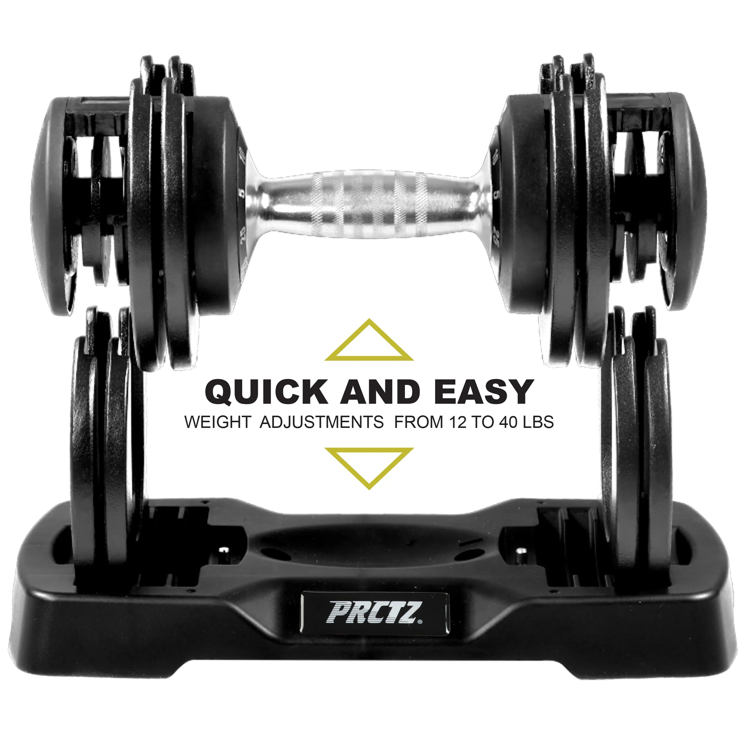 PRCTZ Adjustable Dumbbell Single, Available in 25lb and 55lb