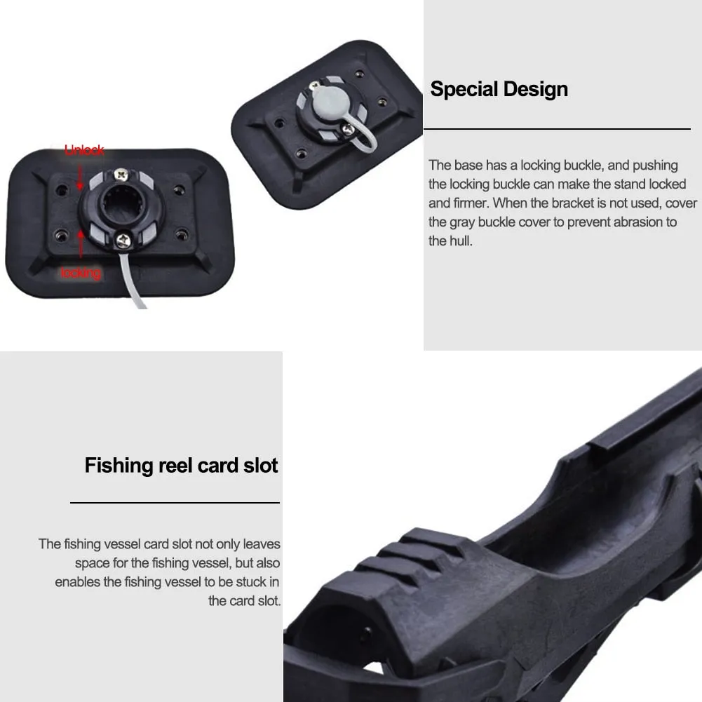 PVC Fishing Rod Holder for Dinghy and Inflatable Boat