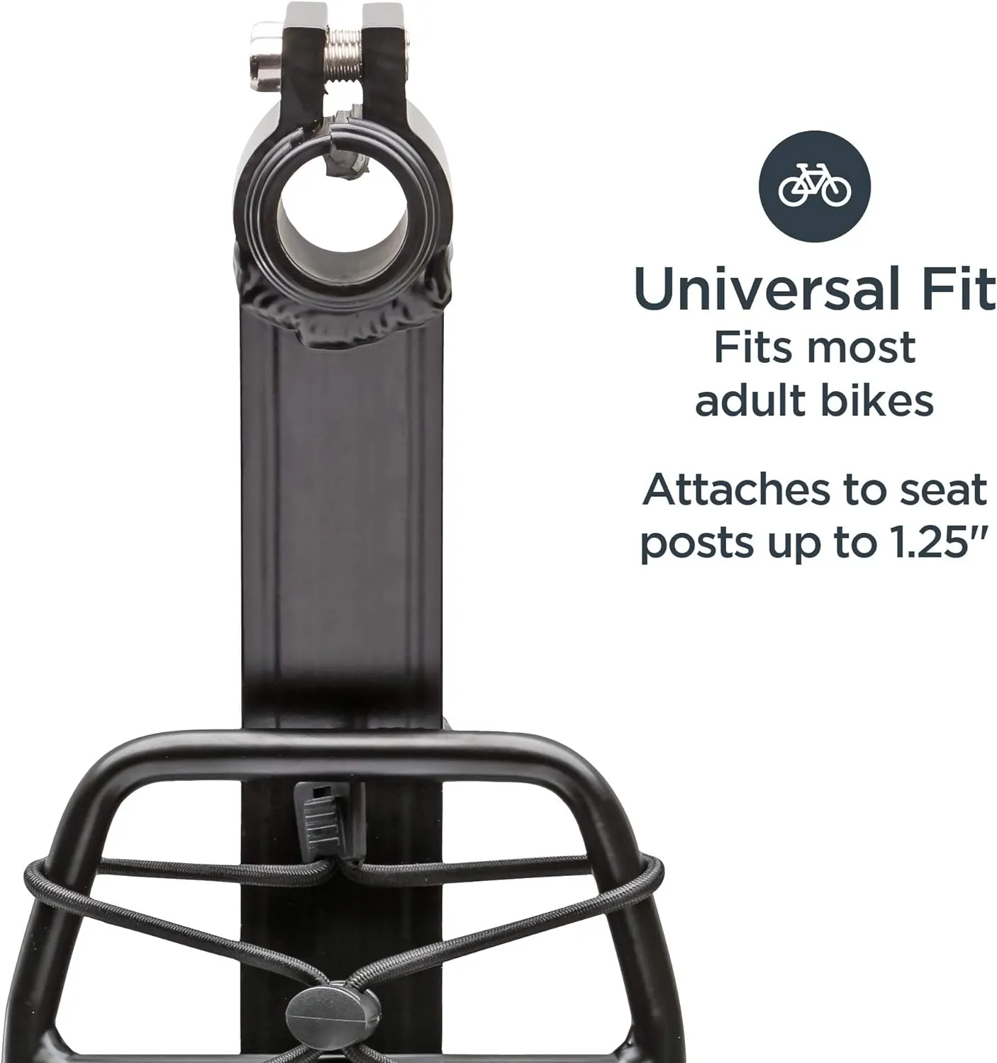 Schwinn Rear Bike Rack, Can Hold Up to 26 lbs, Lightweight, Compact and Durable Construction, Fits Most Adult Bicycle Frames, Cargo Options for Backpack, Baskets & More, Bicycle Rack for Back of Bike
