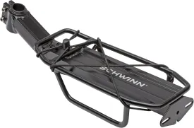 Schwinn Rear Bike Rack, Can Hold Up to 26 lbs, Lightweight, Compact and Durable Construction, Fits Most Adult Bicycle Frames, Cargo Options for Backpack, Baskets & More, Bicycle Rack for Back of Bike