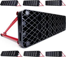 Soccer Rebounder Board, Portable Dual Surface Soccer Wall with 3 Adjustable Angles for 6 Rebound Modes for Passing, Control & Reflex, Kick Back Wall Trainer Equipment for All Player Levels