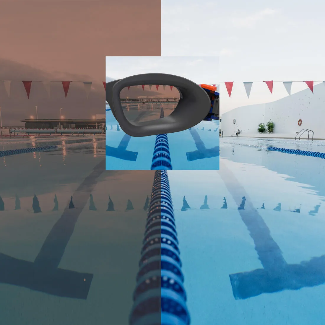 Swimming Goggles Mirrored Lenses SPIRIT Size S