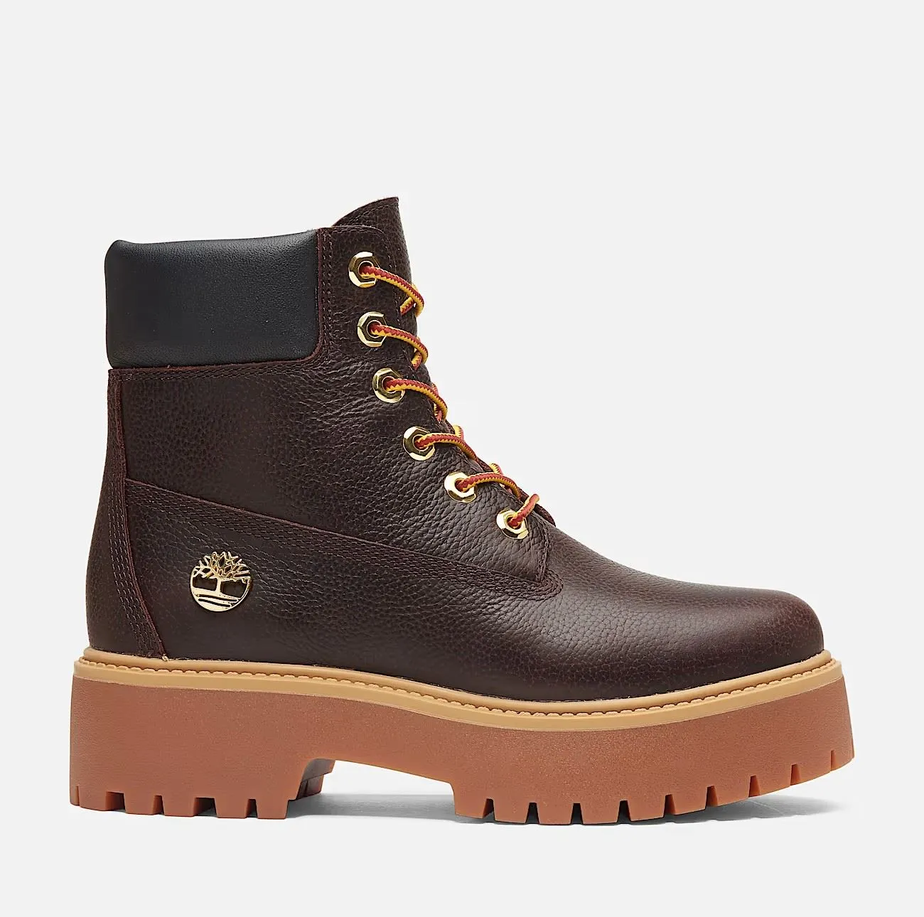 Timberland Stone Street Espresso 6 Inch Leather Women's Dark Brown/Black Boots