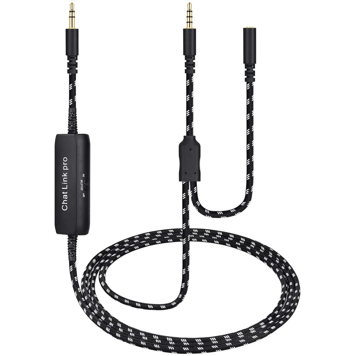 weishan HD60 S  Chat Link Pro Cable Replacement for Elgato HD60 X, HD60PRO Capture Card, Chat Adapter Replacement for Nintendo Switch, Xbox One and PS5, with in-line Isolator