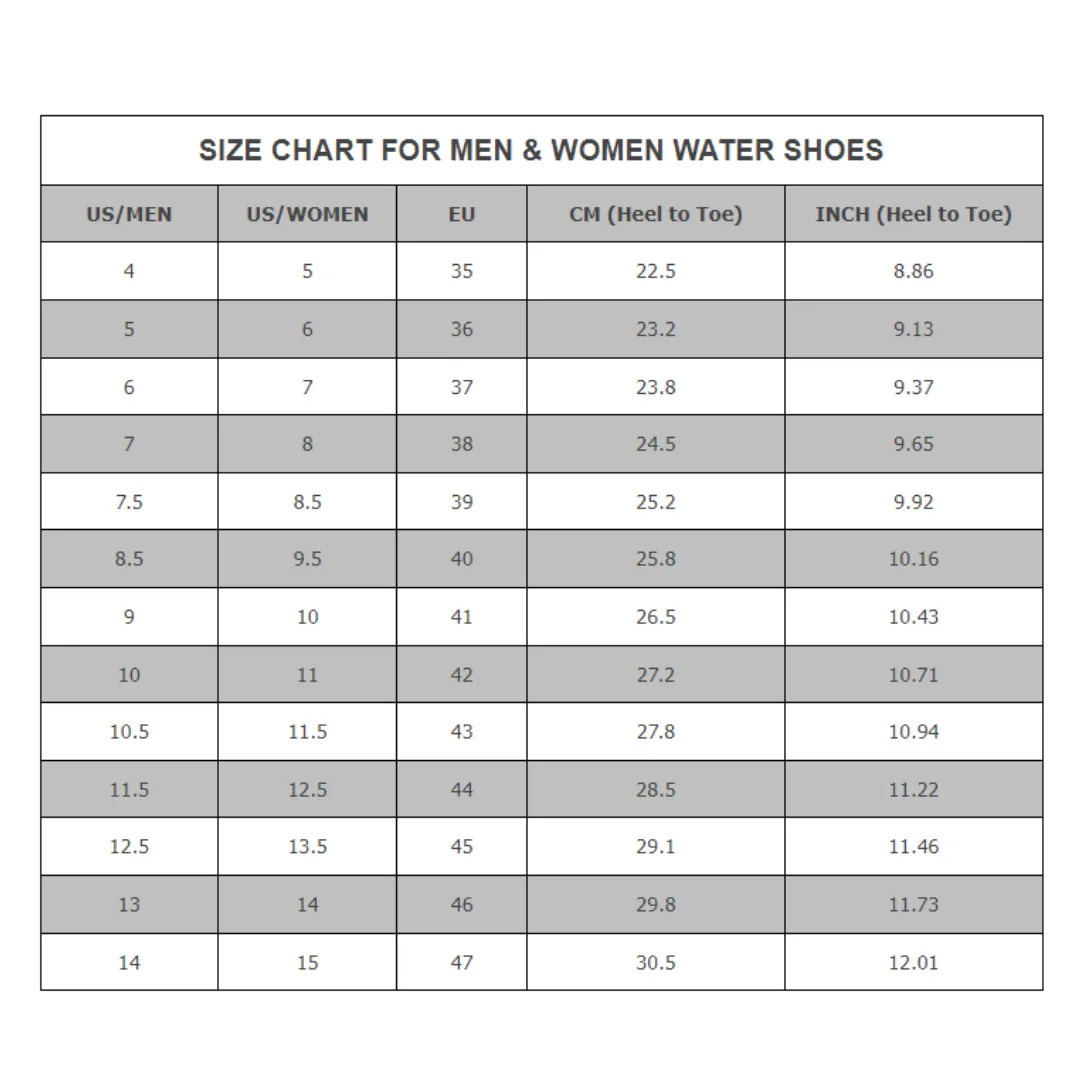 Wide Toe Swim Quick Dry Aqua Water Shoes