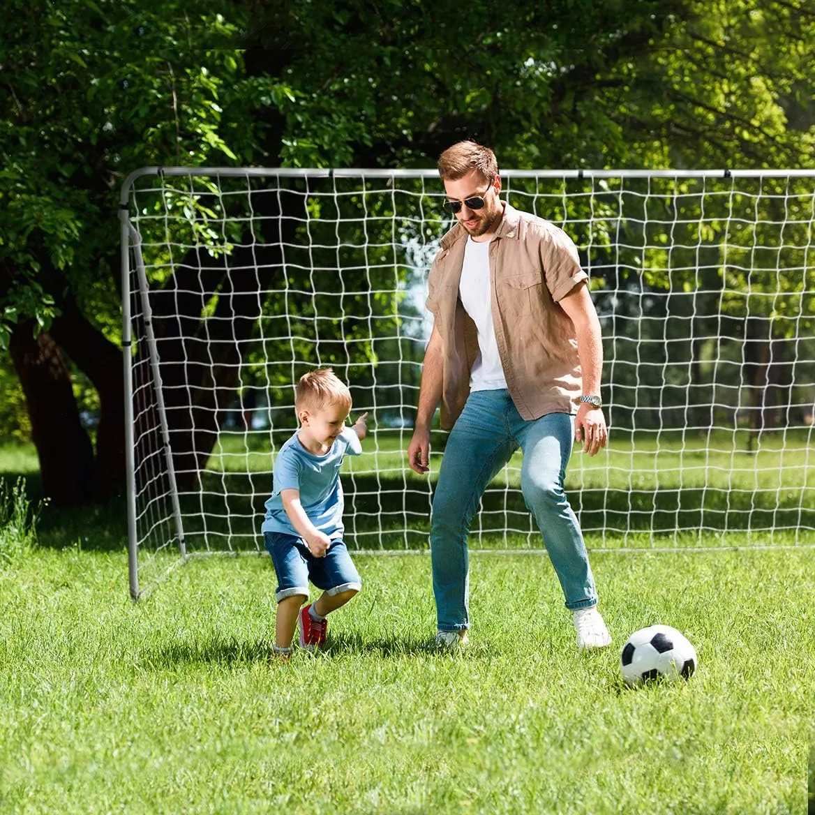 ZENY Portable Soccer Goal for Backyard,12x6 / 10x6.5 / 8x5 ft Kids Adults Soccer Net and Frame for Home Backyard Practice Training Goals, Soccer Training Equipment