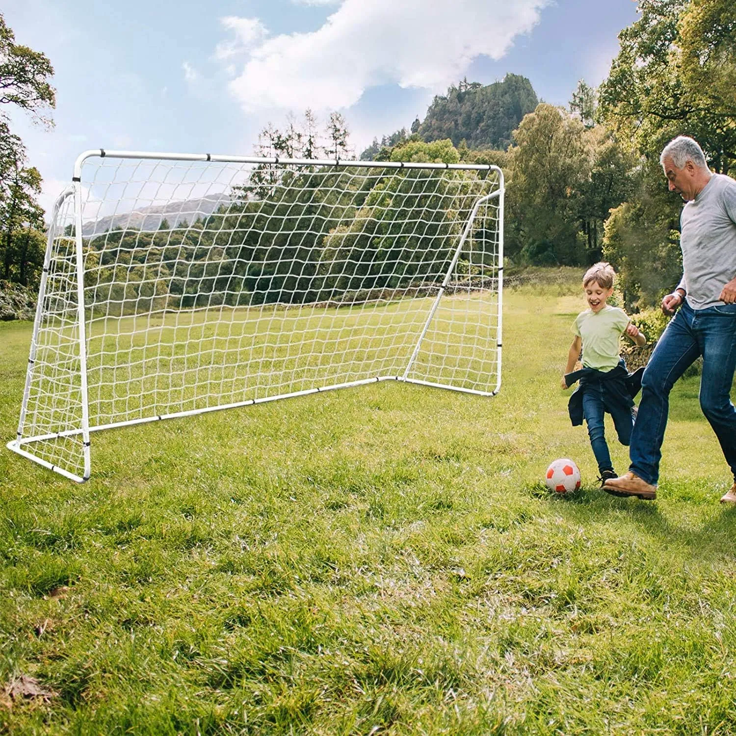 ZENY Portable Soccer Goal for Backyard,12x6 / 10x6.5 / 8x5 ft Kids Adults Soccer Net and Frame for Home Backyard Practice Training Goals, Soccer Training Equipment